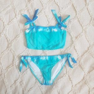 George blue and green dip dye two  piece bikini